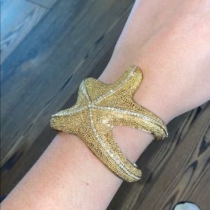 Lilly Pulitzer star fish wrap bracelet gold
